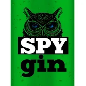 Logotipo da marca registrada SPY GIN, disponível para venda, especializada no mercado de bebidas alcoólicas e destilados.
