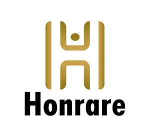 Logotipo oficial da marca de cosméticos Honrare, disponível para compra e transferência imediata de titularidade no INPI para investidores e indústrias de beleza.